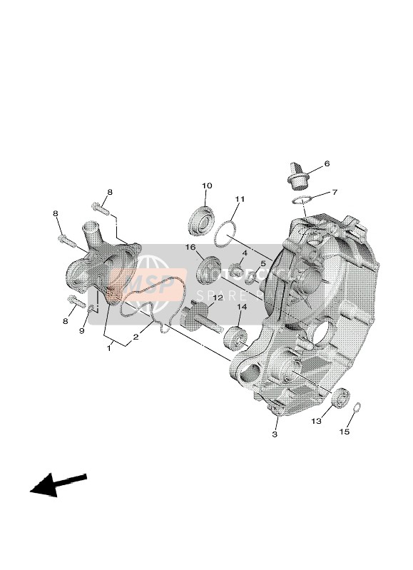 Yamaha TRICITY 300 2021 Waterpomp voor een 2021 Yamaha TRICITY 300